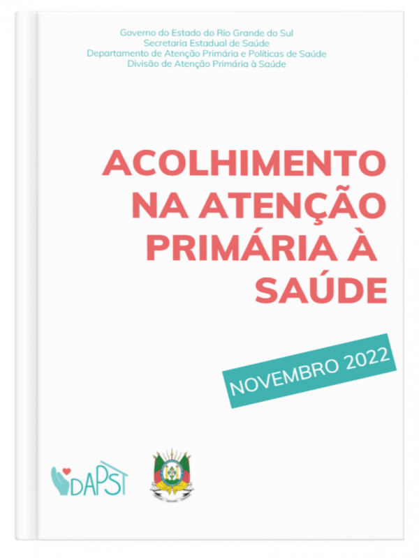 Capa do Guia de Acolhimento na Atenção Primária à Saúde