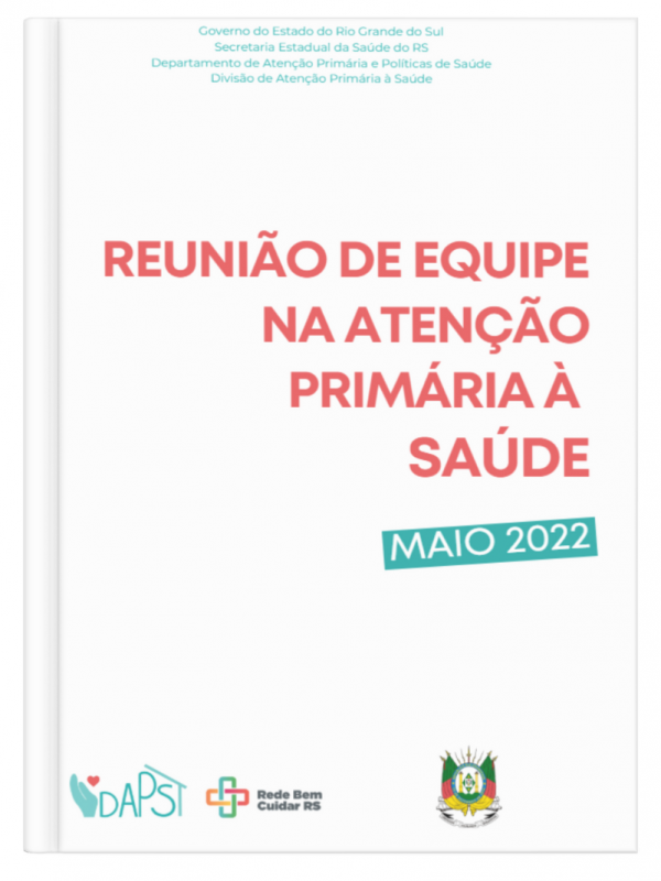 Capa do Guia de Reunião de Equipe na Atenção Primária à Saúde